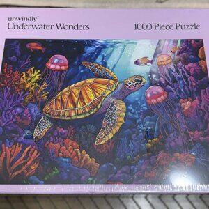 1000 Piece Jigsaw Puzzle Underwater Wonders Sea Turtle Ocean Unwindly